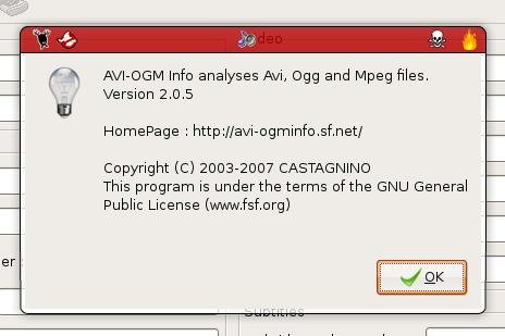 analiz avi ogg and mpeg 004