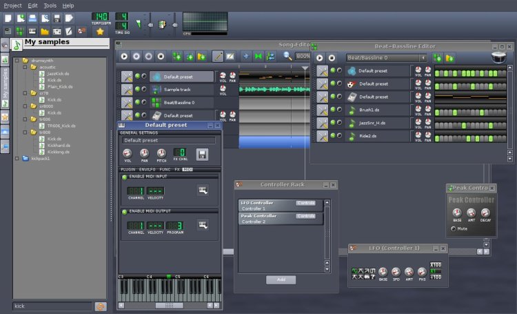 LMMS - программный синтезатор для Linux
