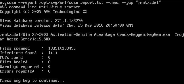 avg livecd 10