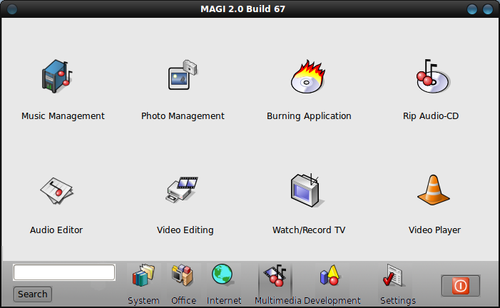 MAGI 2 - панель управления для ubuntu в стиле BeOS
