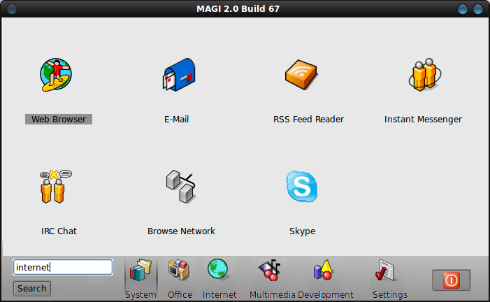 MAGI 2 - панель управления для ubuntu в стиле BeOS
