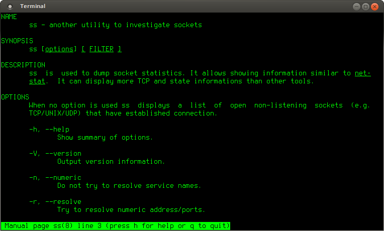 netstat ss lsof netcat 005