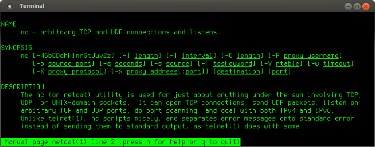 netstat ss lsof netcat 007