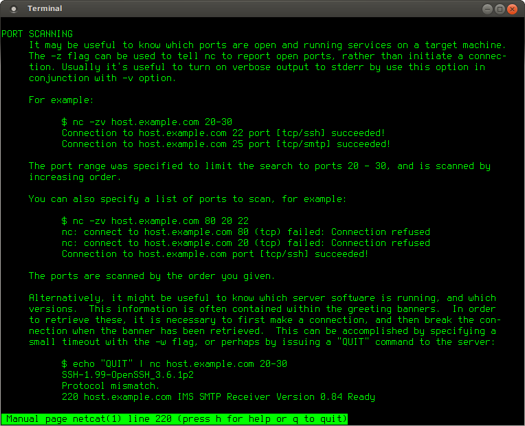 netstat ss lsof netcat 009