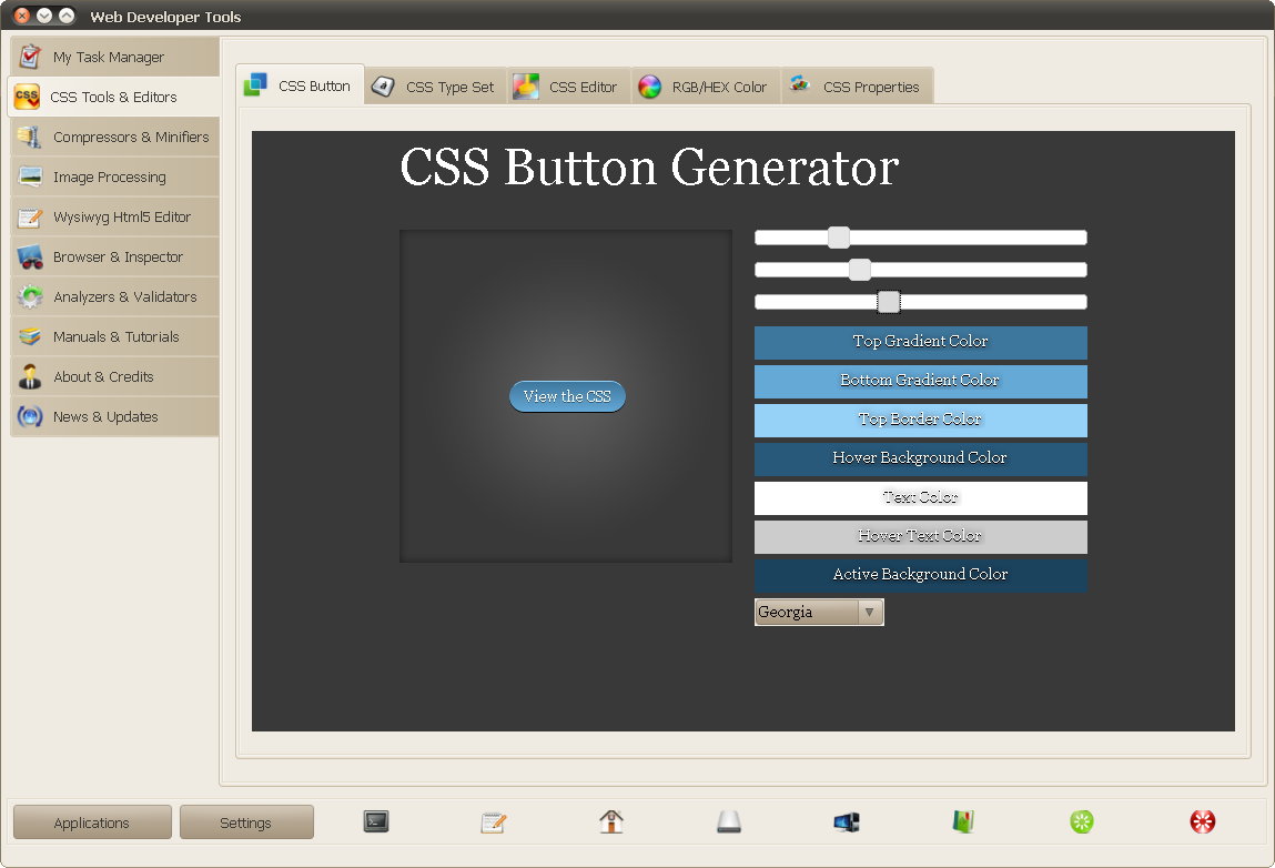 Web Developer Tools - создание CSS-кнопки Web Developer Tools - создание CSS-кнопки
