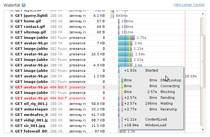 Web Developer Tools - speed up Web Developer Tools - speed up