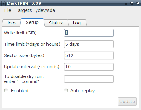 DiskTRIM - программа для Linux для работы с hdd ssd