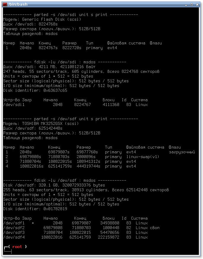 lsdisk 005