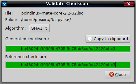 checksum 011