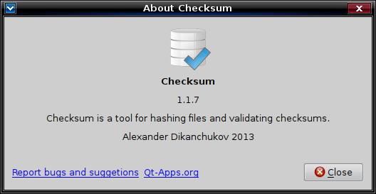 checksum 012