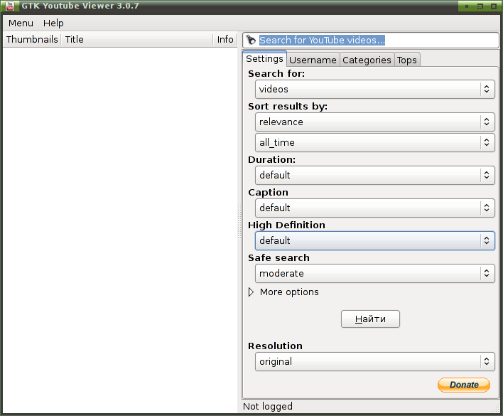 gtk youtube viewer 002
