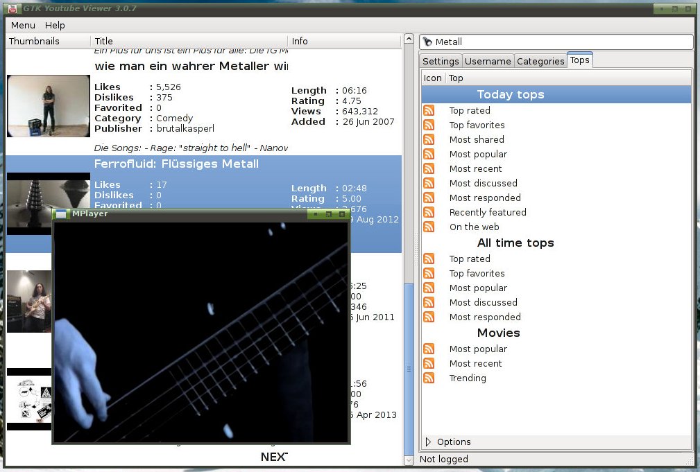 gtk youtube viewer 011