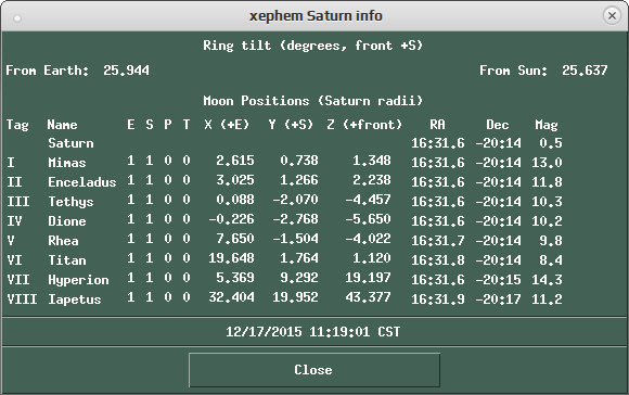xephem 017