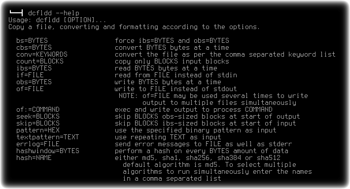 dcfldd 003