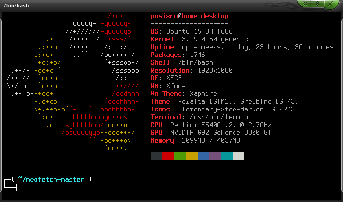 neofetch 007