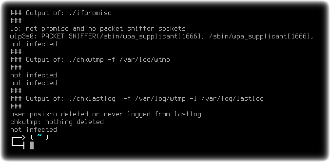 chkrootkit 006