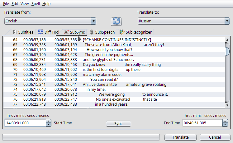srt translator 007