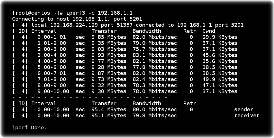 iperf 009