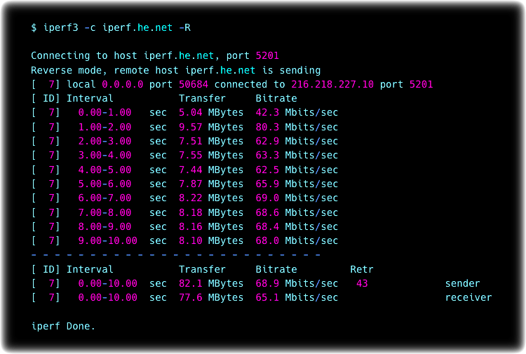 iperf 010